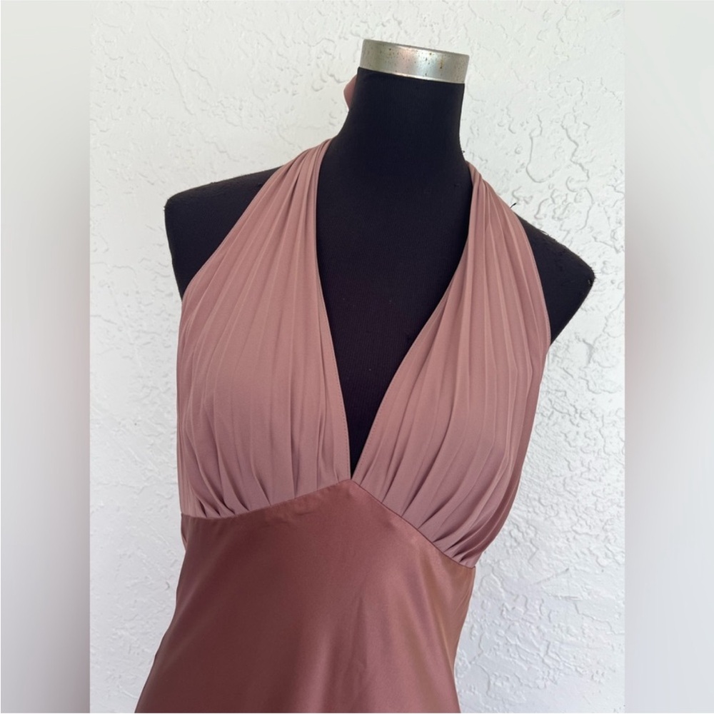 NWT Reformation Wyn 100%Silk Dress in Praline - Picture 8 of 10